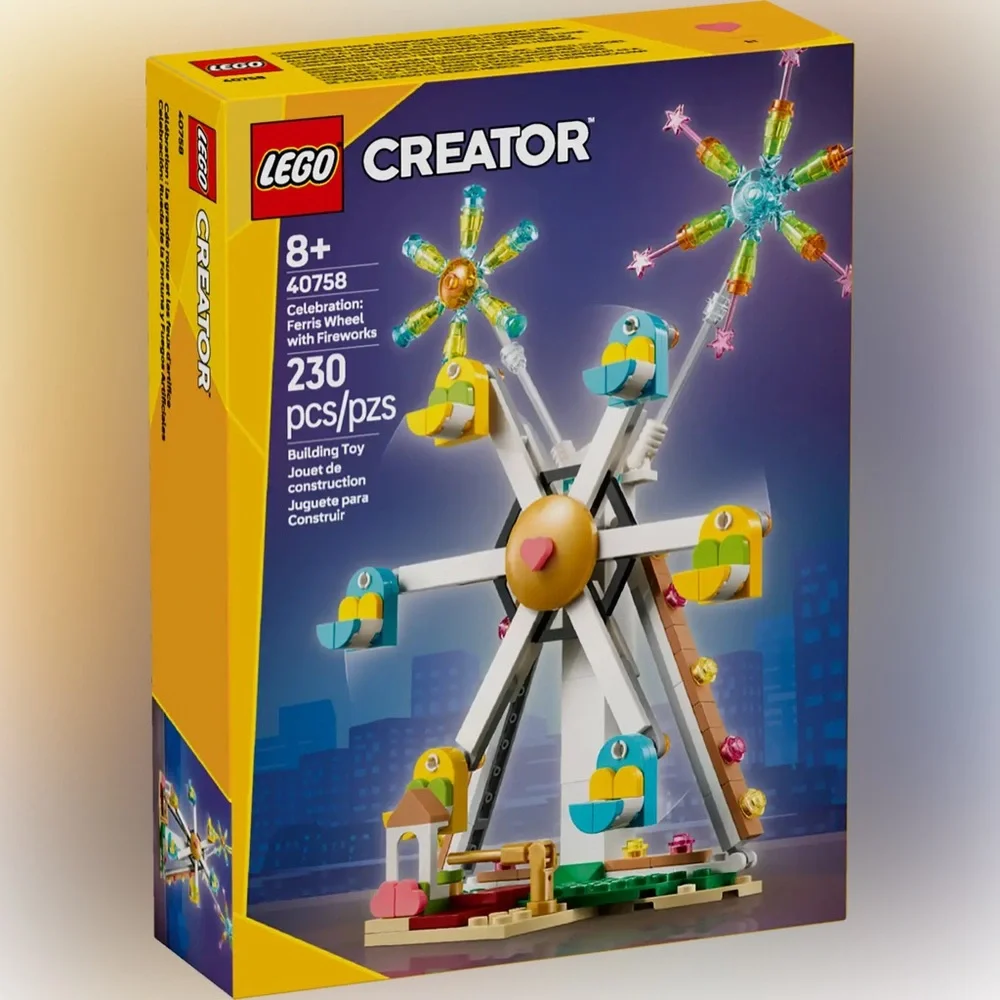 LEGO Creator Celebration Ferris Wheel with Fireworks Building Set (40758) 230Pcs